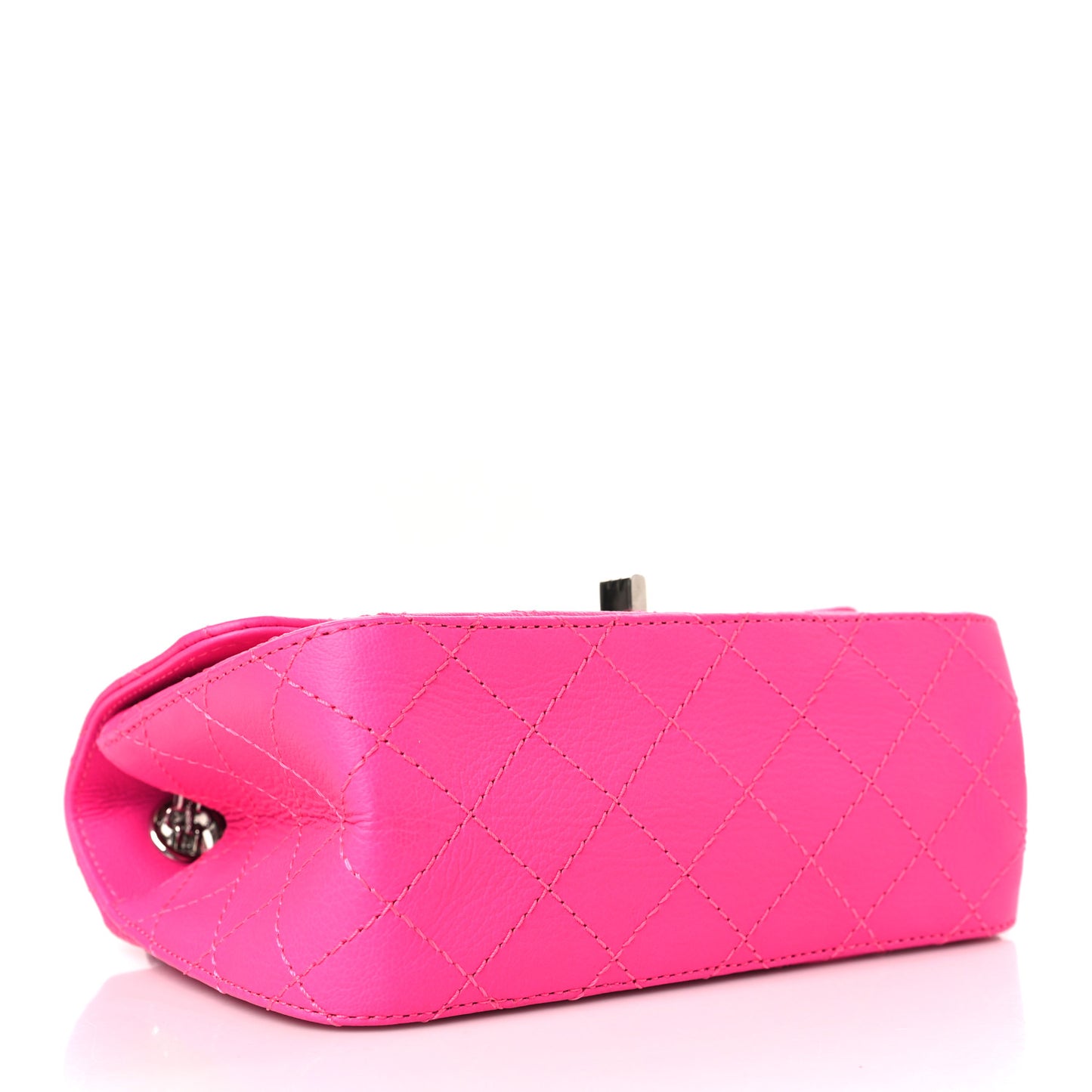 Goatskin Quilted 2.55 Reissue Mini Flap Fluorescent Pink