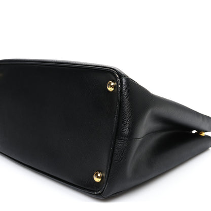 Prada Saffiano Large Galleria Double Zip Tote Black 10 of 11