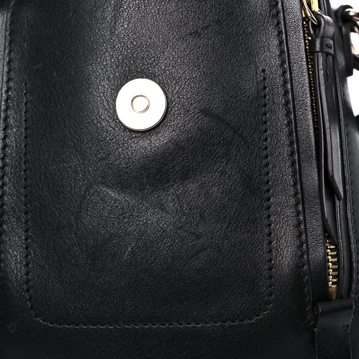 Chloe Suede Calfskin Mini Faye Backpack Black 8 of 17