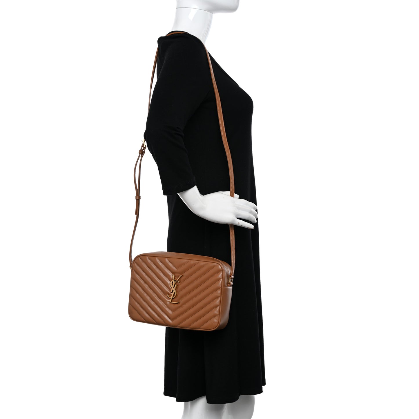 Calfskin Matelasse Monogram Lou Camera Bag Cinnamon