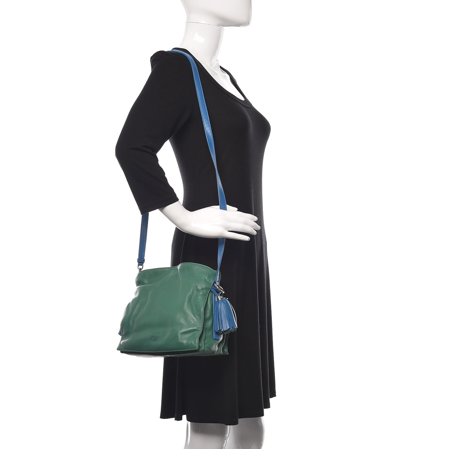 Calfskin Flamenco Shoulder Bag Green