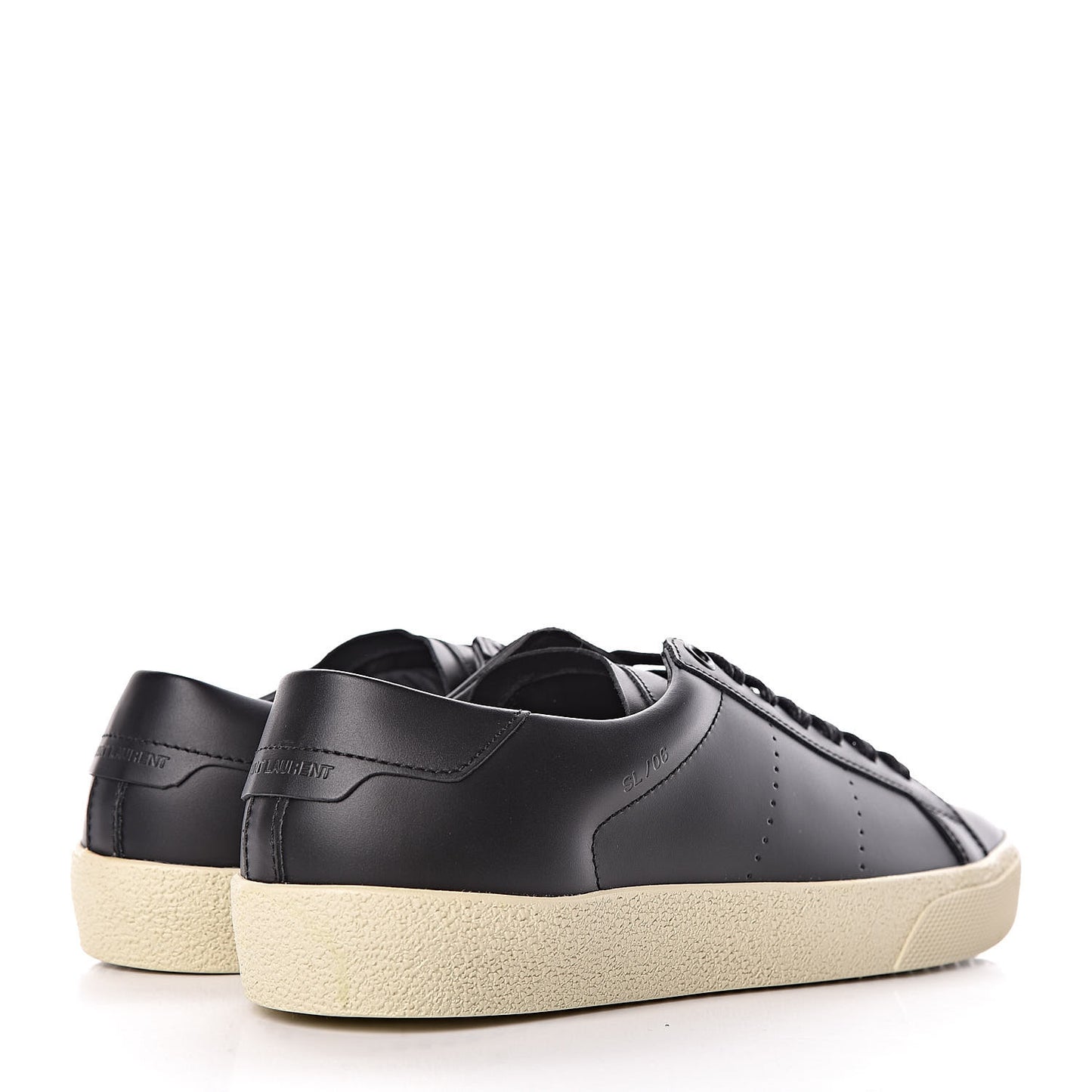 Calfskin SL/06 Classic Court Sneakers 36 Black