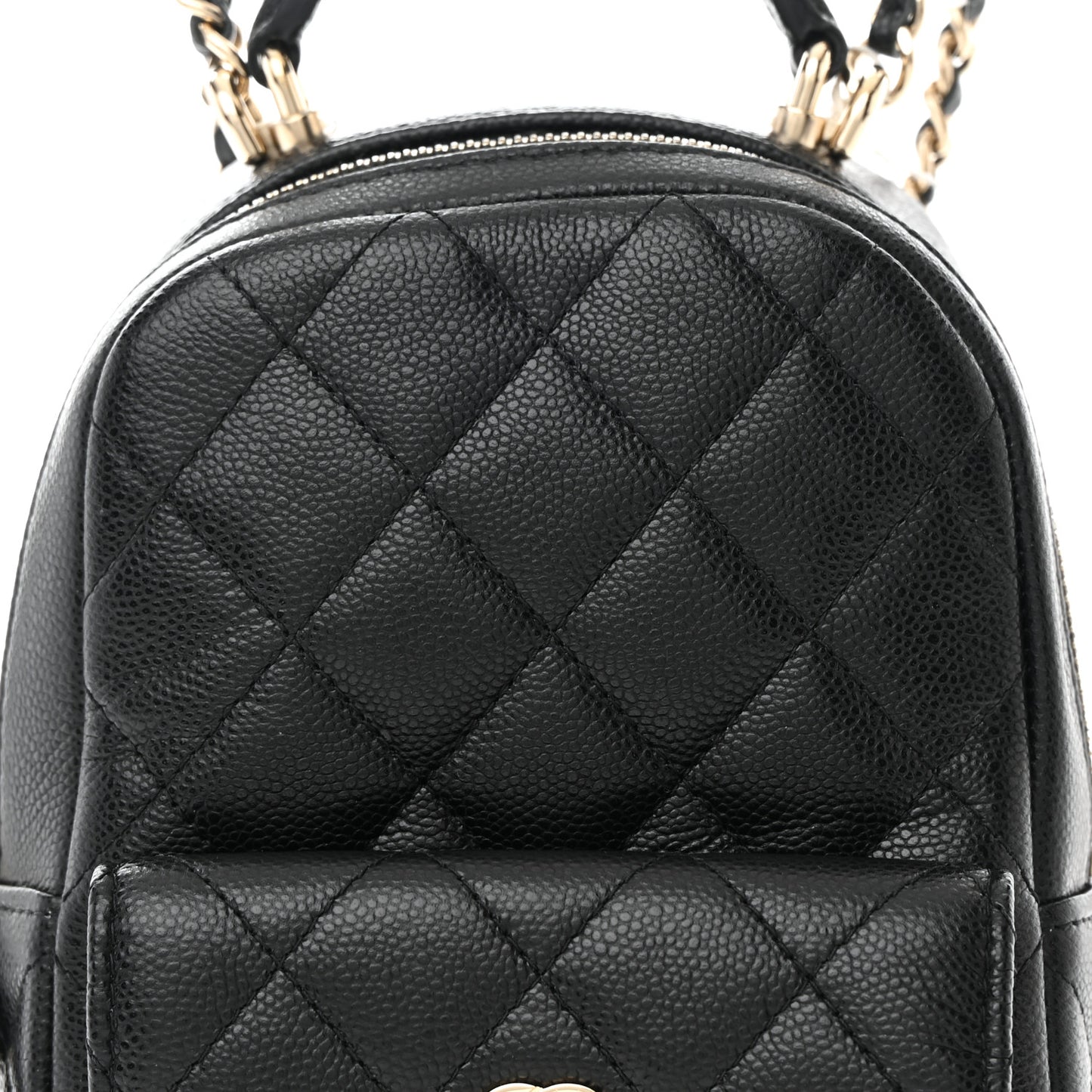Caviar Quilted CC Mini Classic Backpack Black