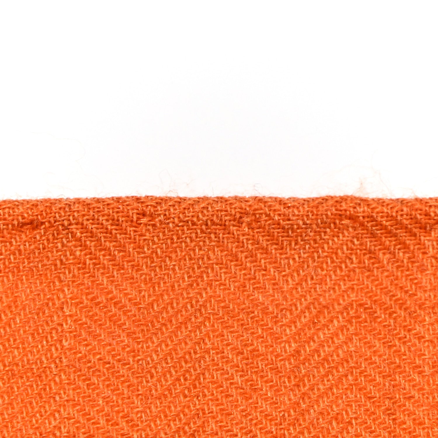 Hermes Cashmere Silk La Cite Cavaliere Shawl 140 Orange Naturel Brun 8 of 8