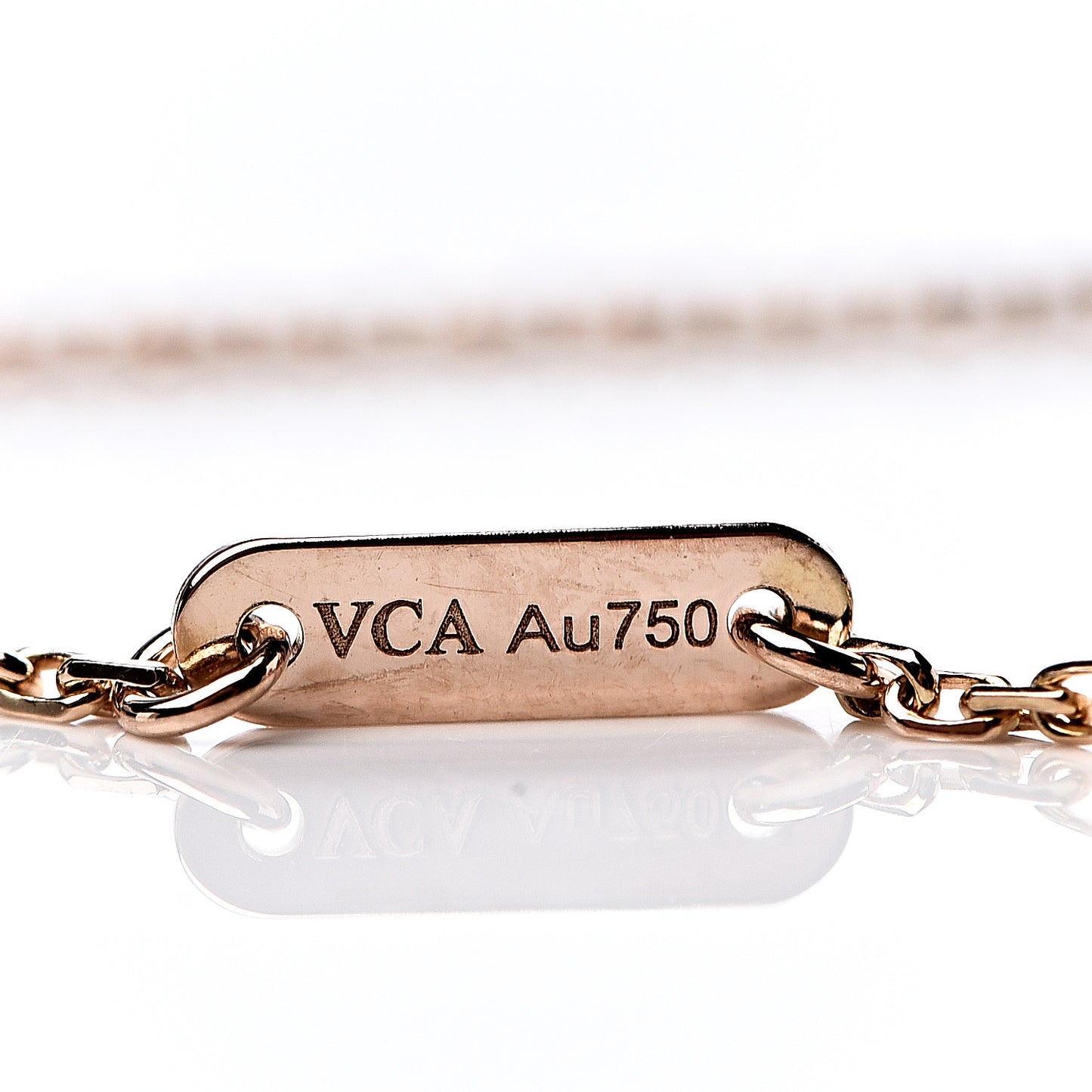 18K Rose Gold Carnelian Sweet Alhambra Heart Bracelet
