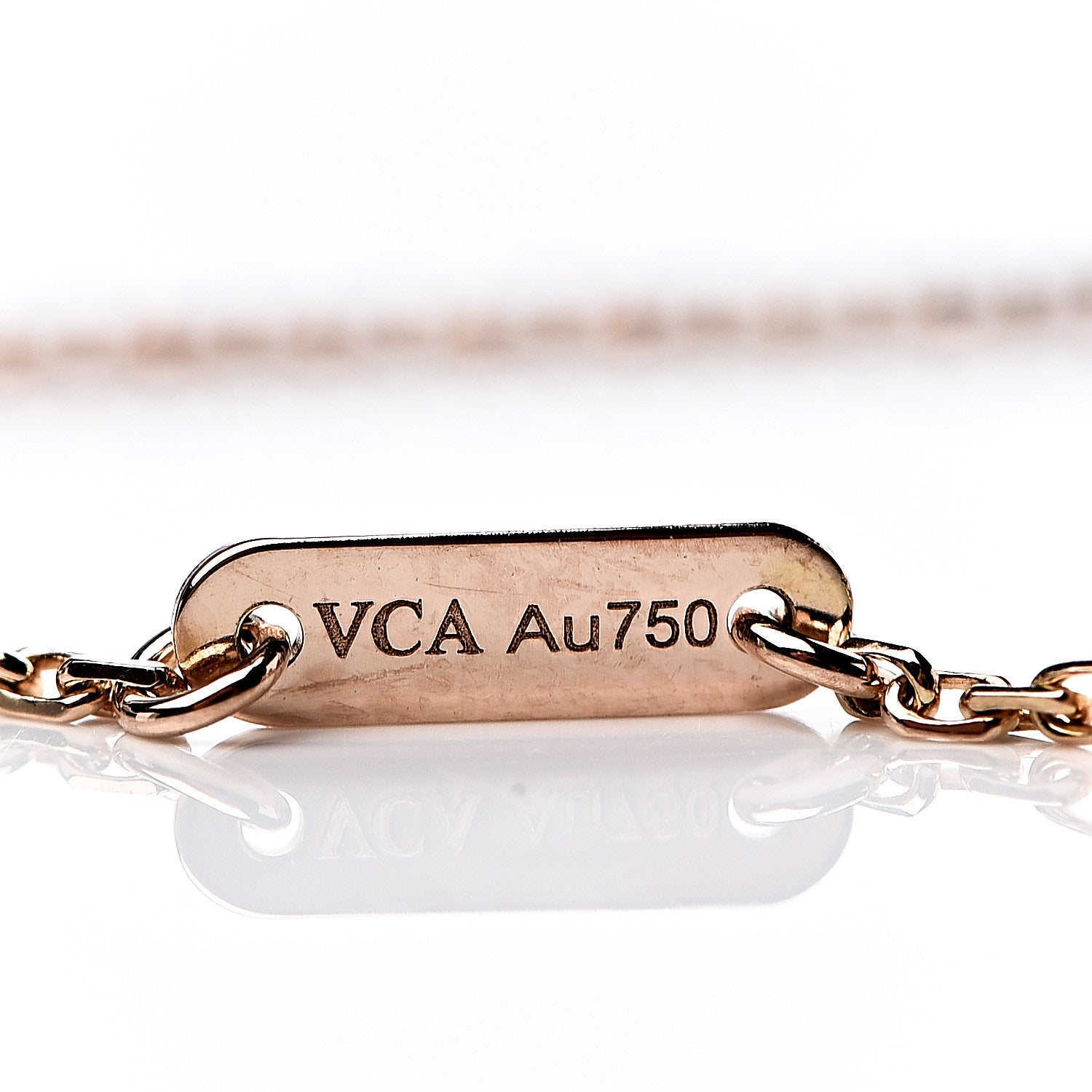 Van Cleef & Arpels 18K Rose Gold Carnelian Sweet Alhambra Heart Bracelet 4 of 6