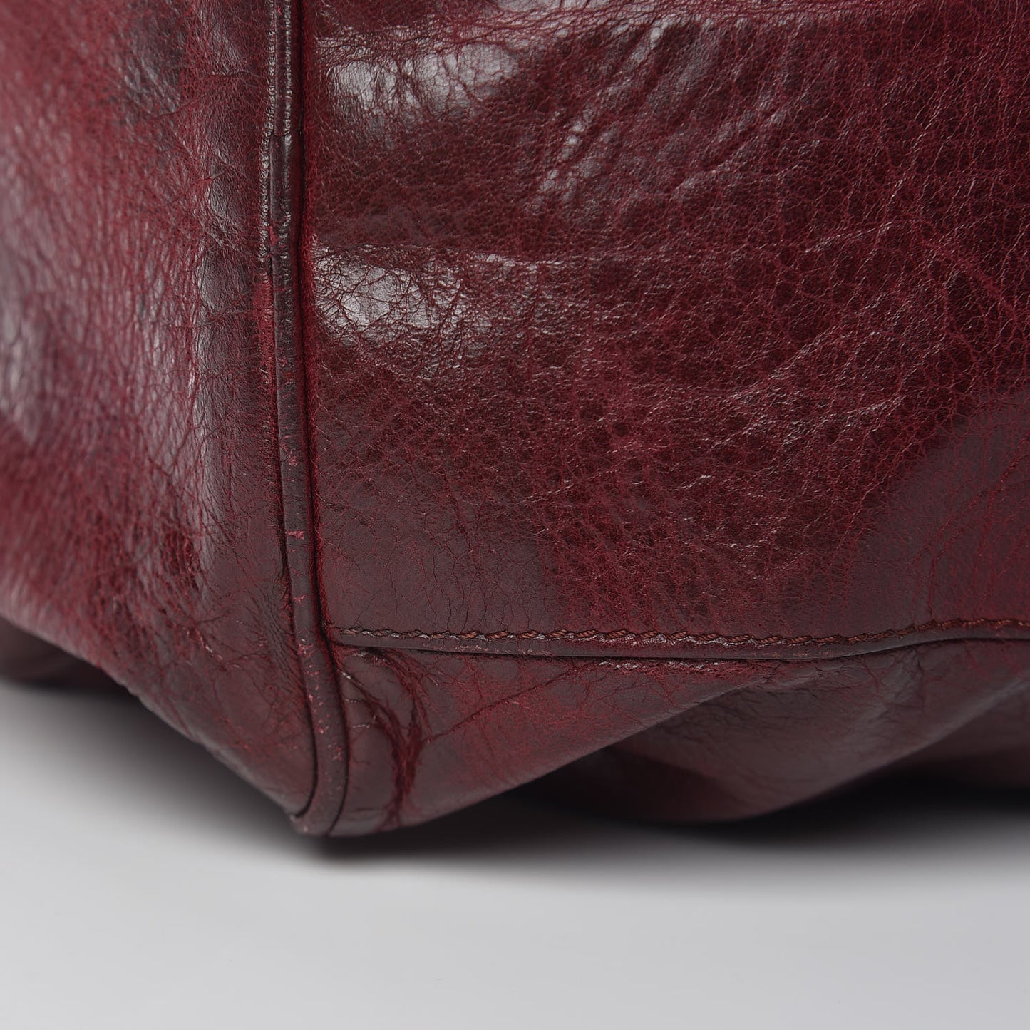 Chevre Classic Hardware Twiggy Rouge Grenat