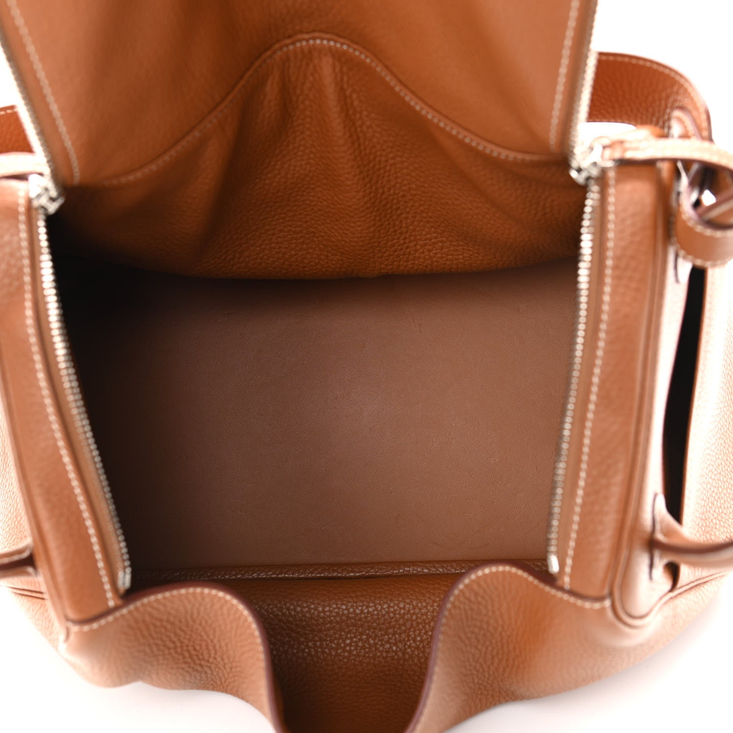 Hermes Taurillon Clemence Lindy 34 Gold 5 of 10