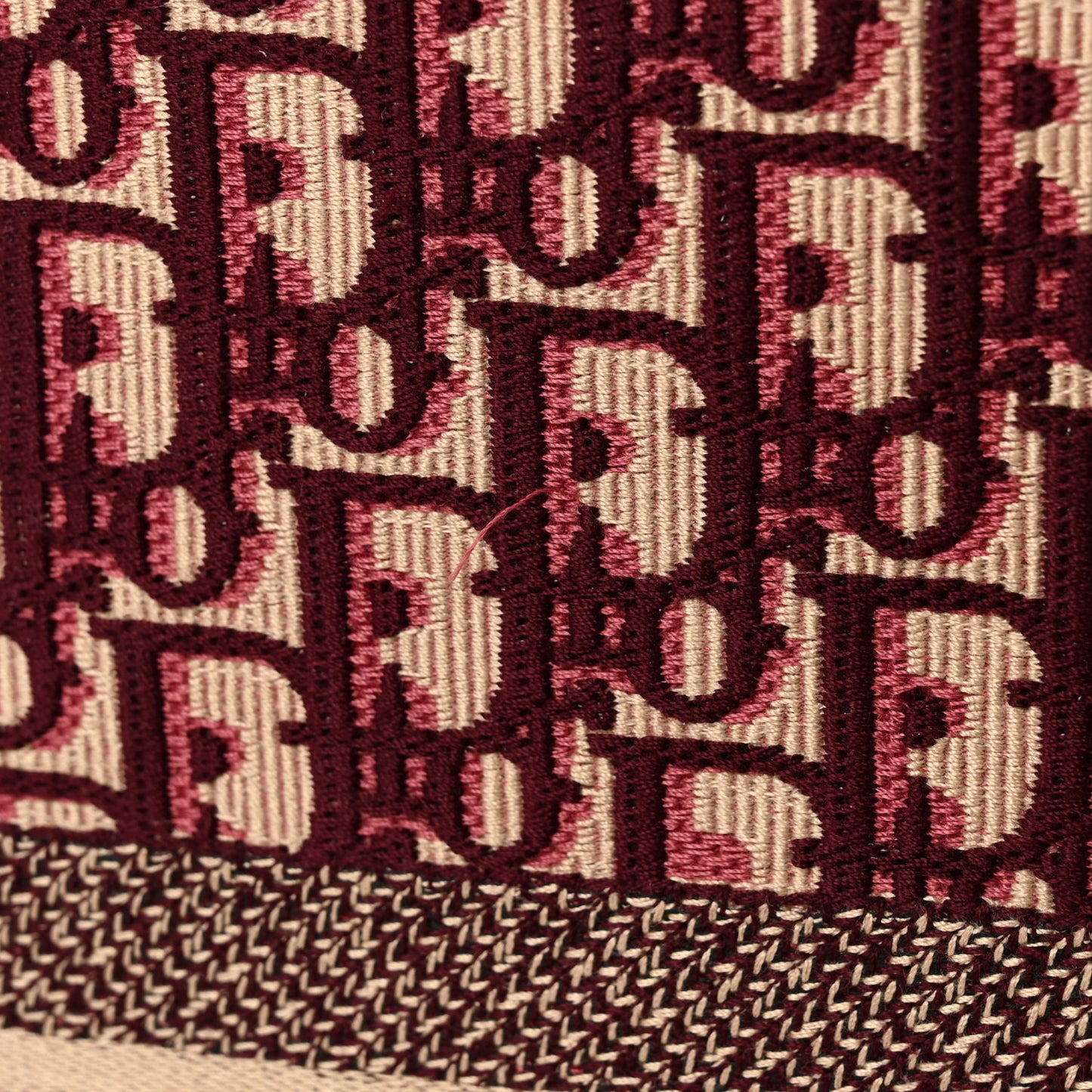Oblique Large Book Tote Burgundy Multicolor