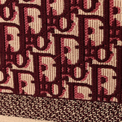 Christian Dior Oblique Large Book Tote Burgundy Multicolor 13 of 15