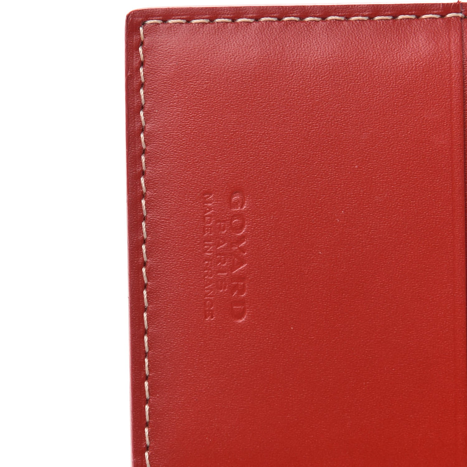 Goyard Goyardine Passport Wallet Red 6 of 6