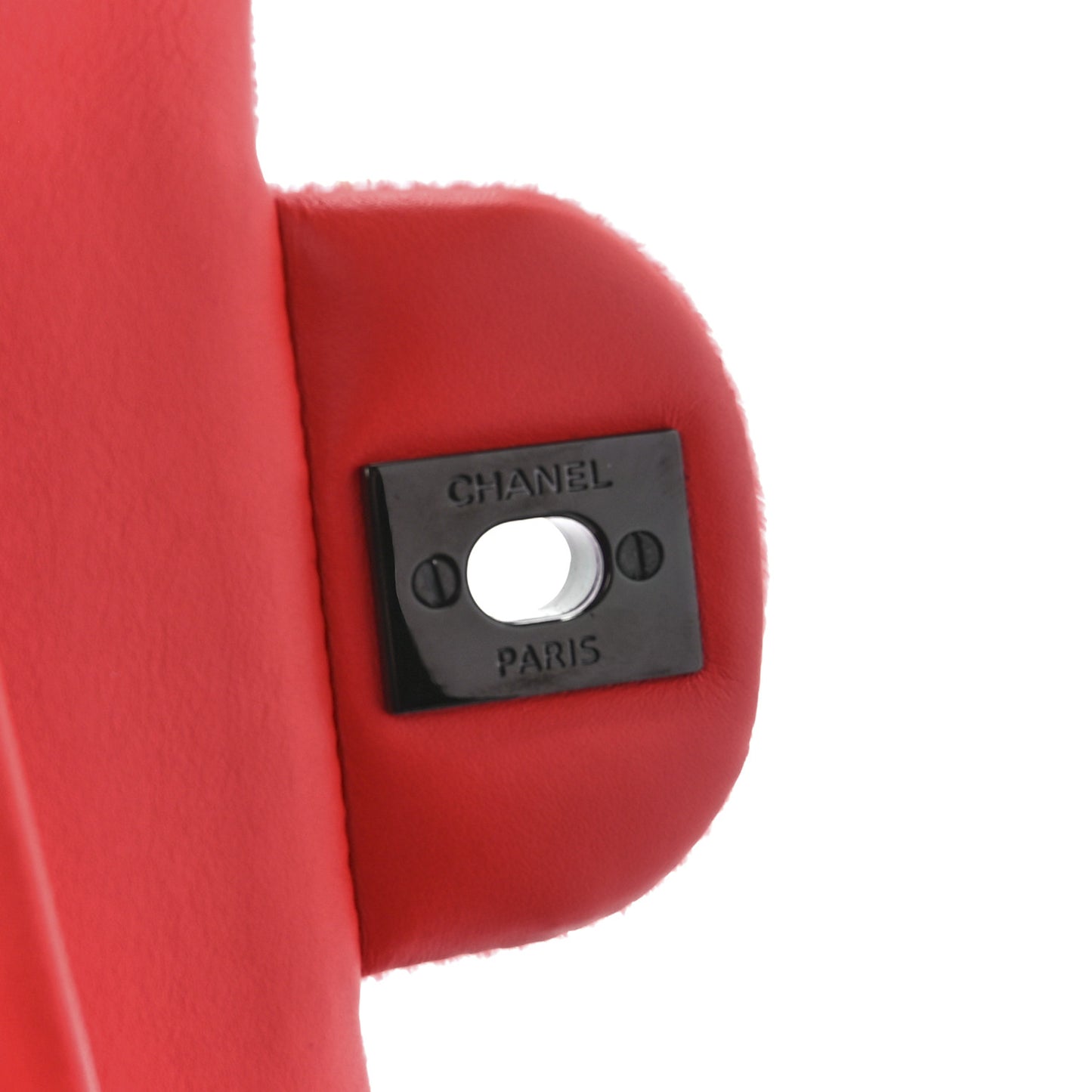 Velvet Quilted Medium Double Flap Coral