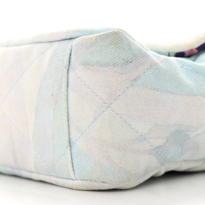 Chanel Canvas Quilted Jungle Jeans Flap White Multicolor 10 of 13