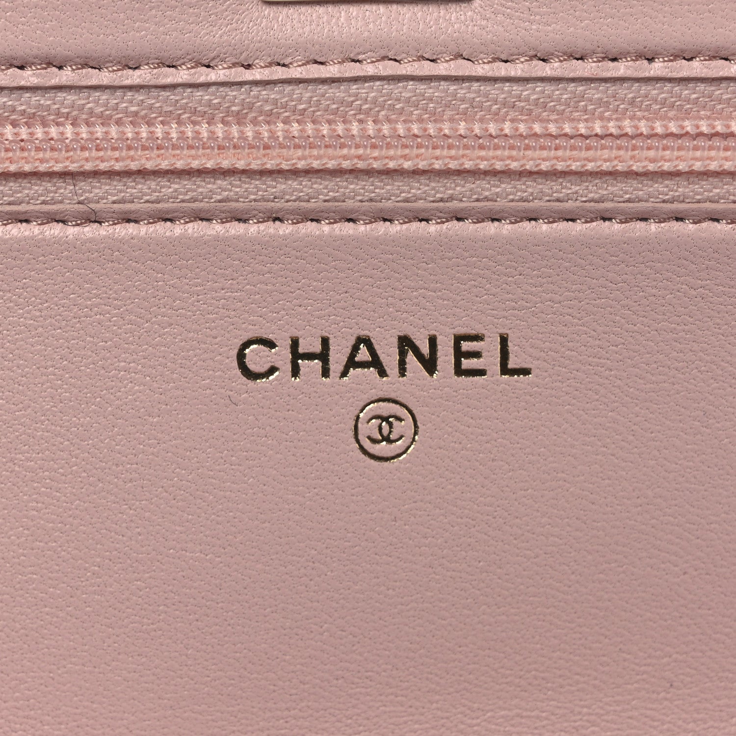 Chanel Lambskin Quilted Metal Enamel Flower Top Handle Wallet On Chain WOC Light Pink 6 of 13