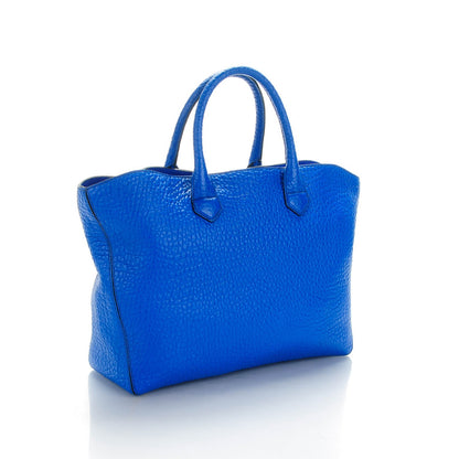 Burberry Heritage Grain Medium Dewsbury Tote Blue 3 of 8