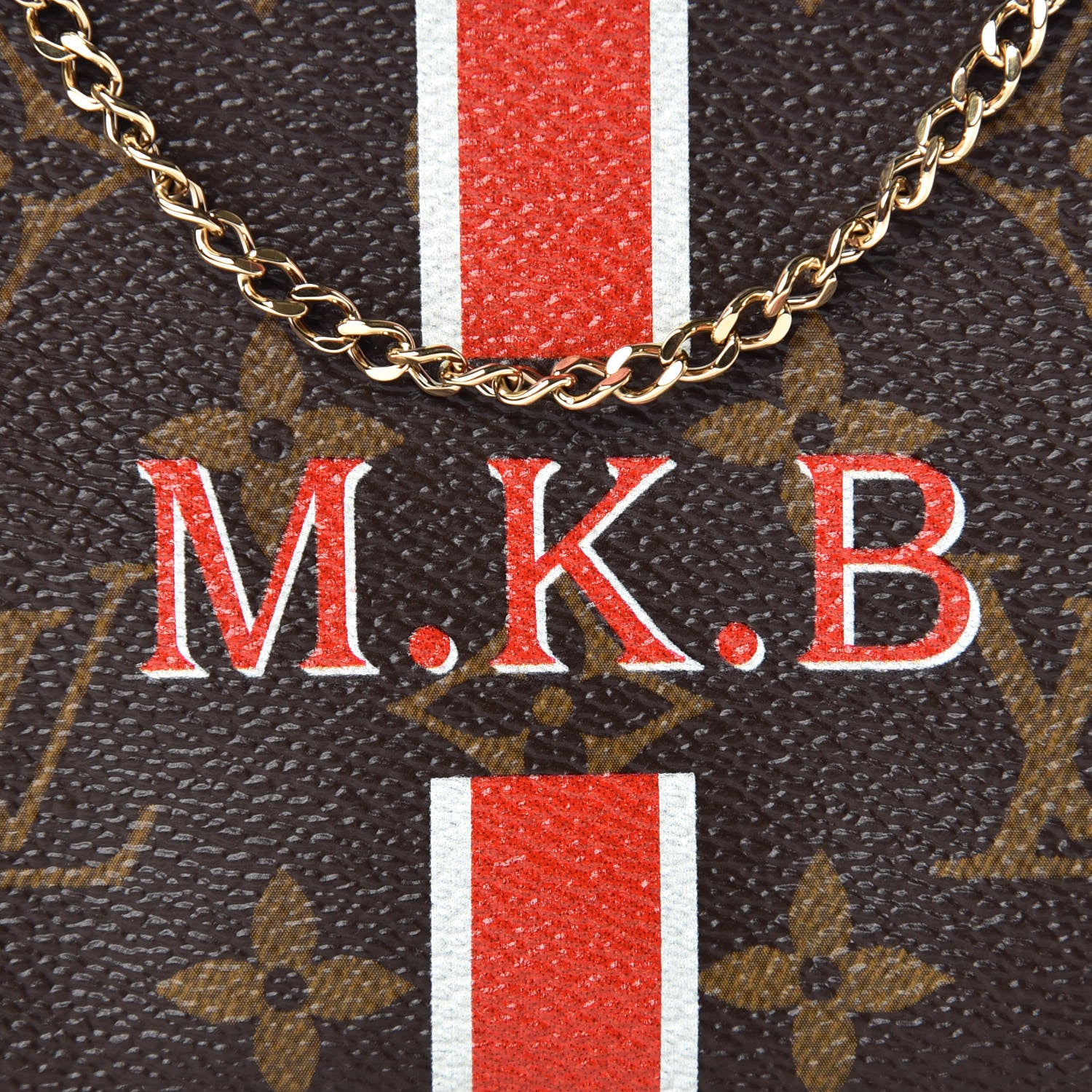 Louis Vuitton Monogram My LV Heritage Mini Pochette Accessories Red White 7 of 11