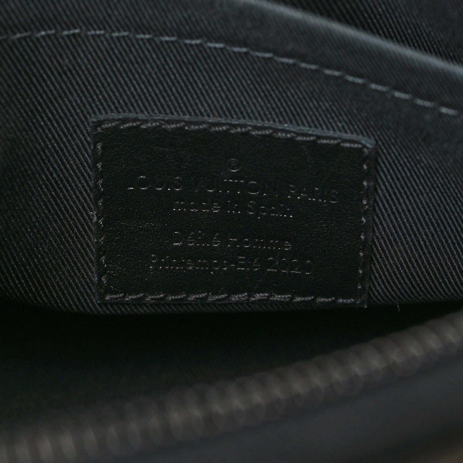 Louis Vuitton Monogram Tuffetage Triangle Messenger Black 6 of 7