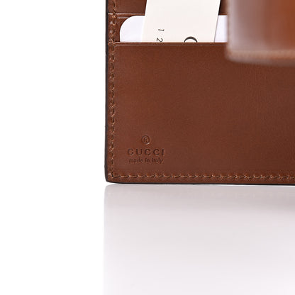 Gucci GG Supreme Monogram French Flap Wallet Brown 6 of 8