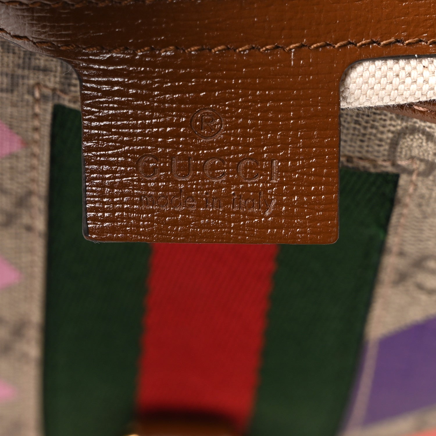 Gucci GG Supreme Monogram Azalea Calfskin Print Web Small Jackie 1961 Hobo Multicolor 6 of 10