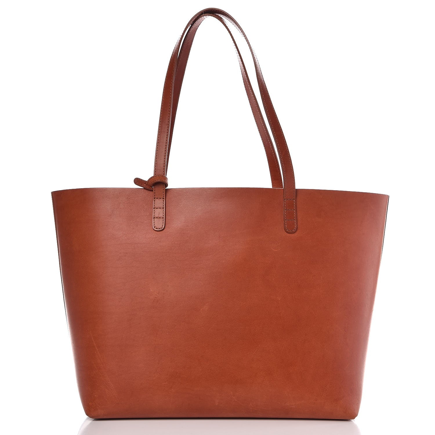 Mansur Gavriel Calfskin Small Shopping Tote Brandy 3 of 15
