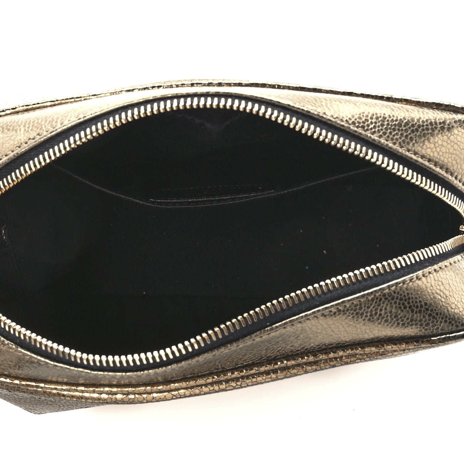 Saint Laurent Calfskin Lame Monogram Small Lou Camera Bag Gold Olive 5 of 12