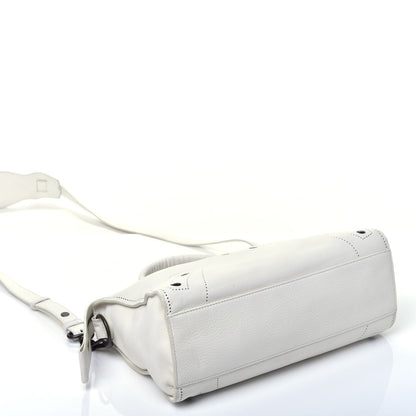 Balenciaga Veau Soyeux Perforated Blackout Hardware S City White 5 of 10
