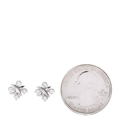 Tiffany Platinum Diamond Schlumberger Lynn Earrings 2 of 5