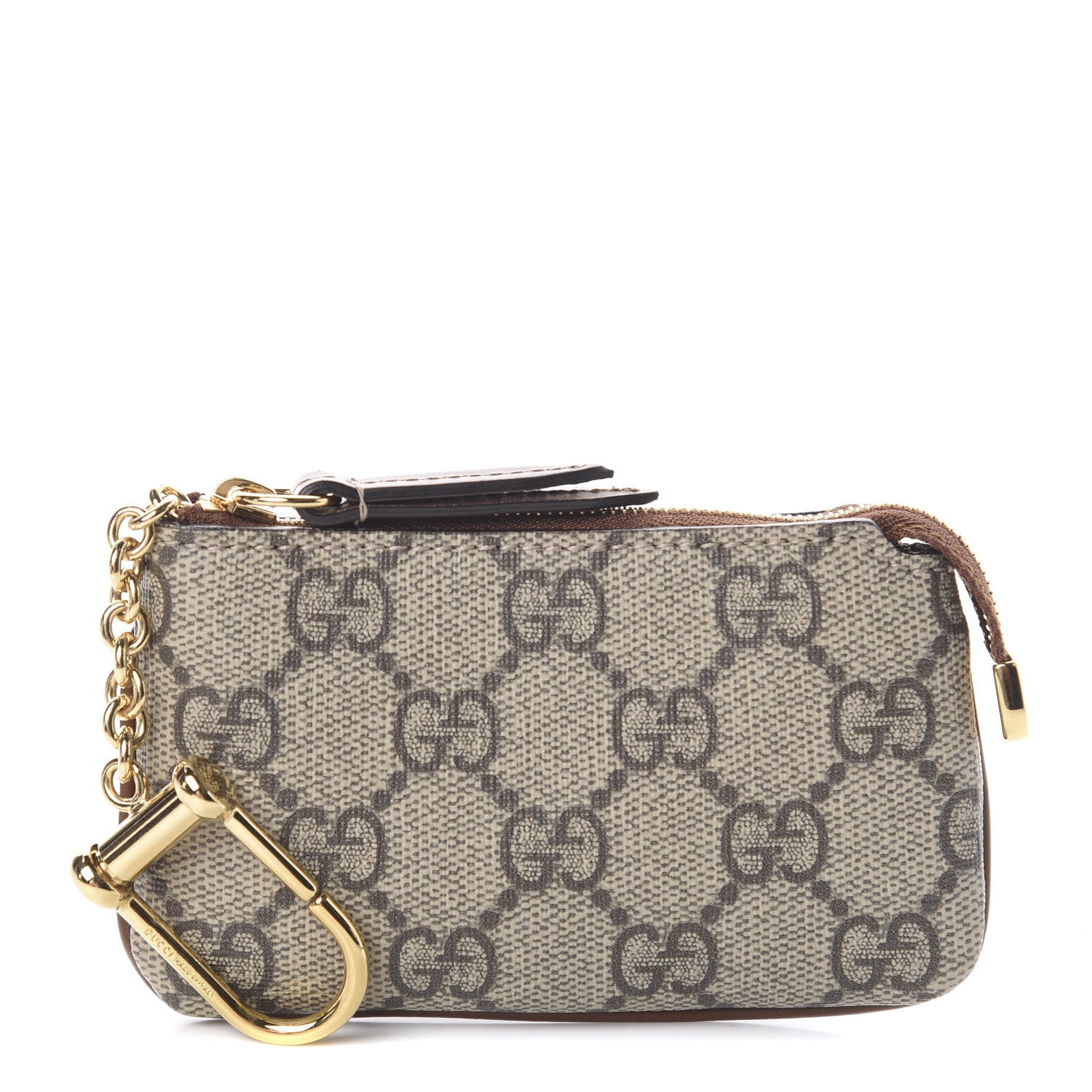 Gucci GG Supreme Monogram Key Case Brown 1 of 5