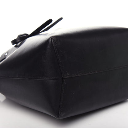 Mansur Gavriel Vegetable Tanned Calfskin Mini Bucket Bag Black Flamma 8 of 9