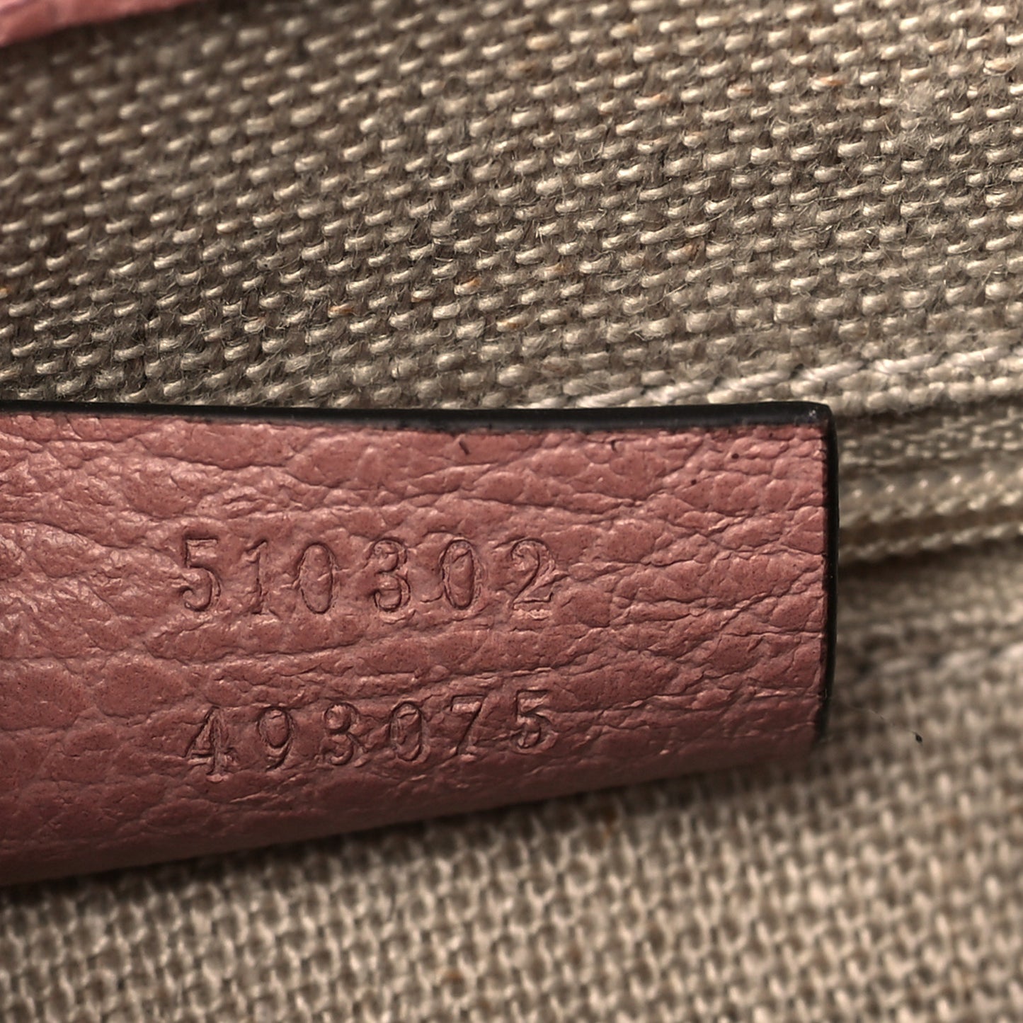 Dollar Calfskin Interlocking G Top Handle Shoulder Bag Soft Pink