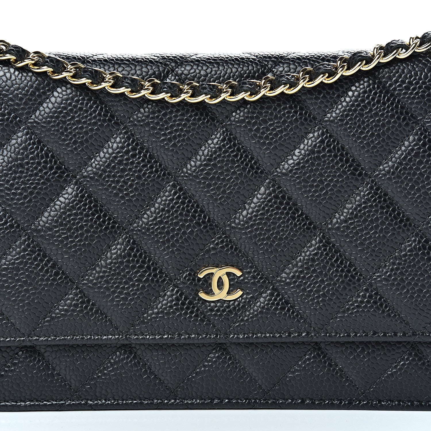 Chanel Caviar Quilted Wallet On Chain WOC Black 8 of 13