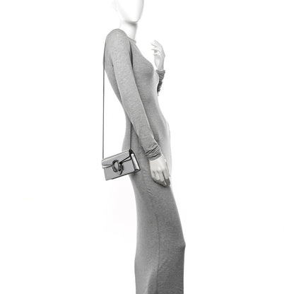 Gucci Metallic Calfskin Super Mini Dionysus Shoulder Bag Silver 2 of 12