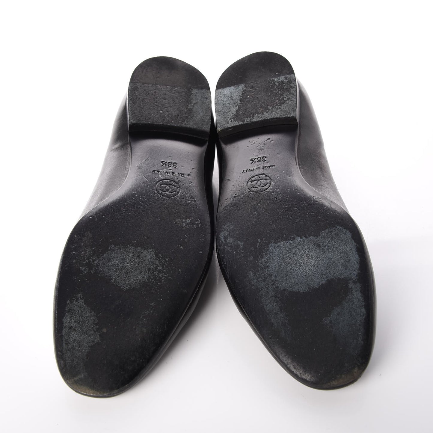 Lambskin CC Loafers 36.5 Black