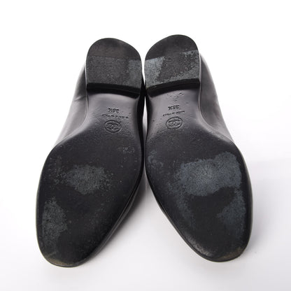 Chanel Lambskin CC Loafers 36.5 Black 7 of 13