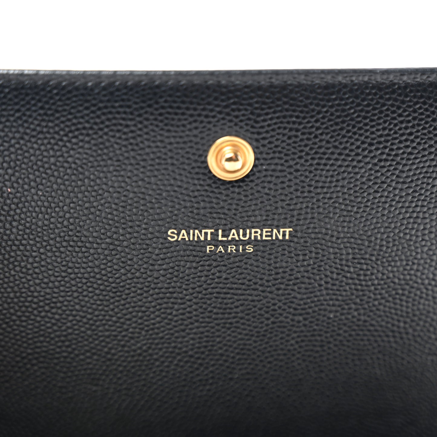Grain De Poudre Monogram Chain Wallet Black