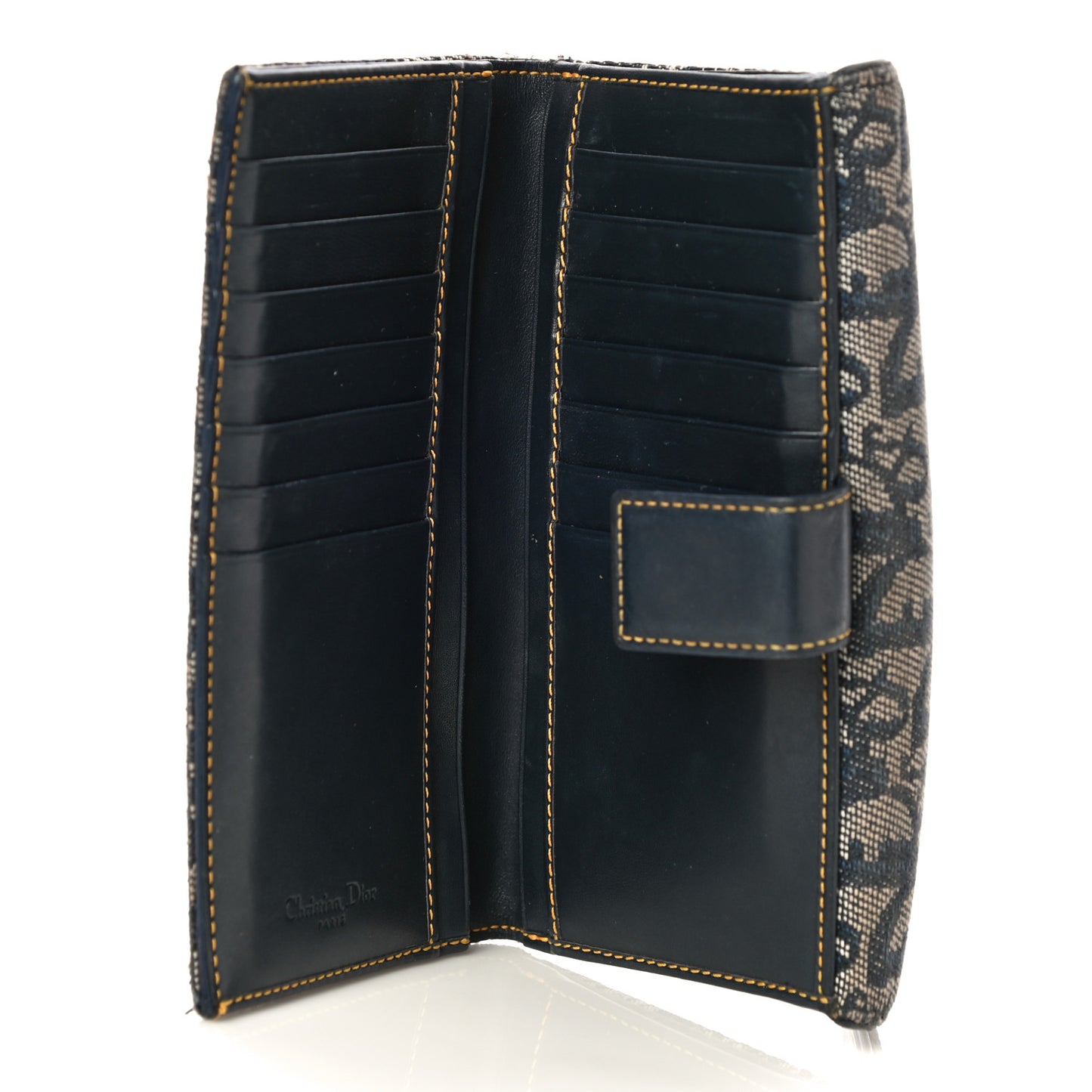 Monogram Saddle Wallet Navy