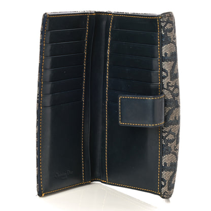 Christian Dior Monogram Saddle Wallet Navy 5 of 13