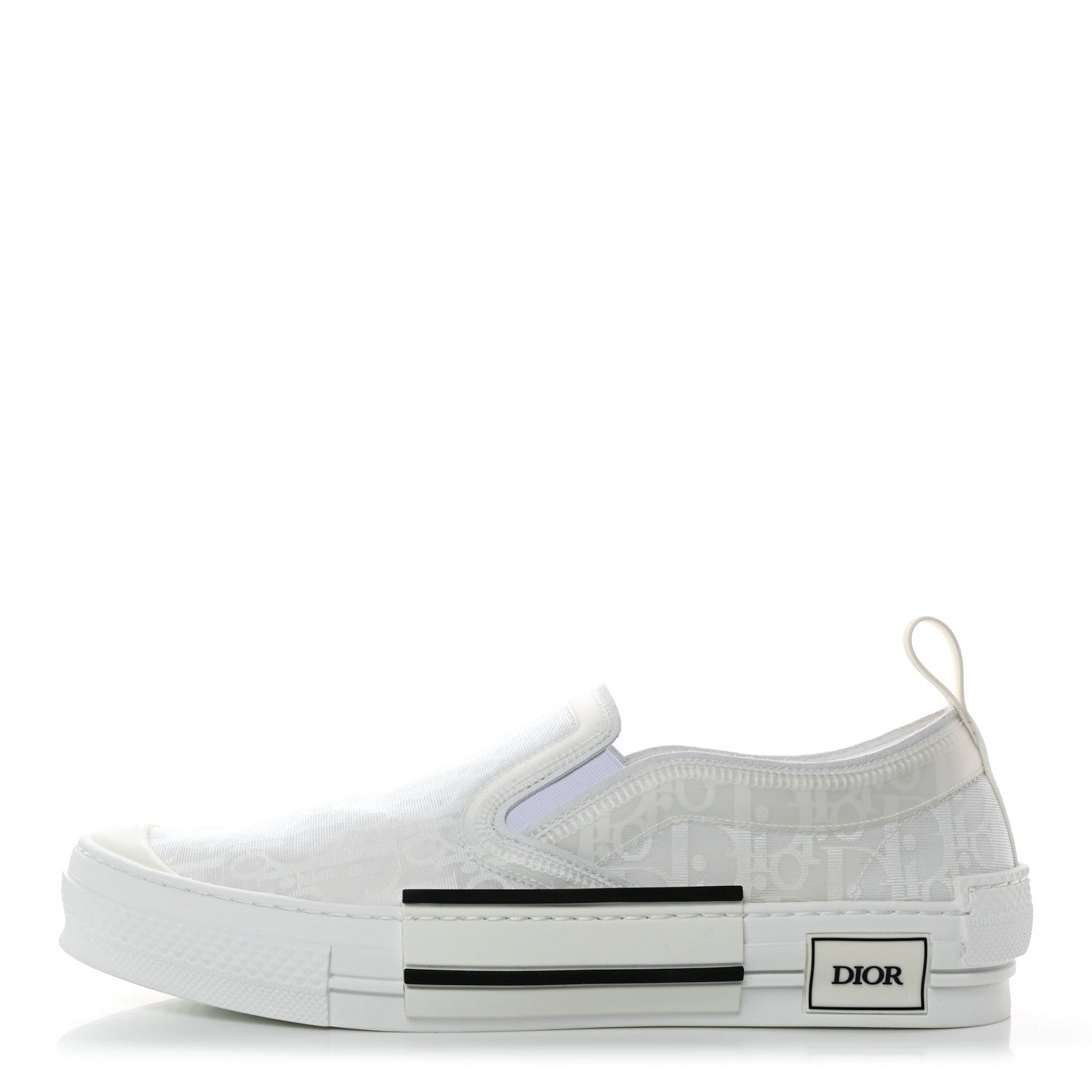 Christian Dior Technical Canvas Oblique Mens B23 Slip On Sneakers