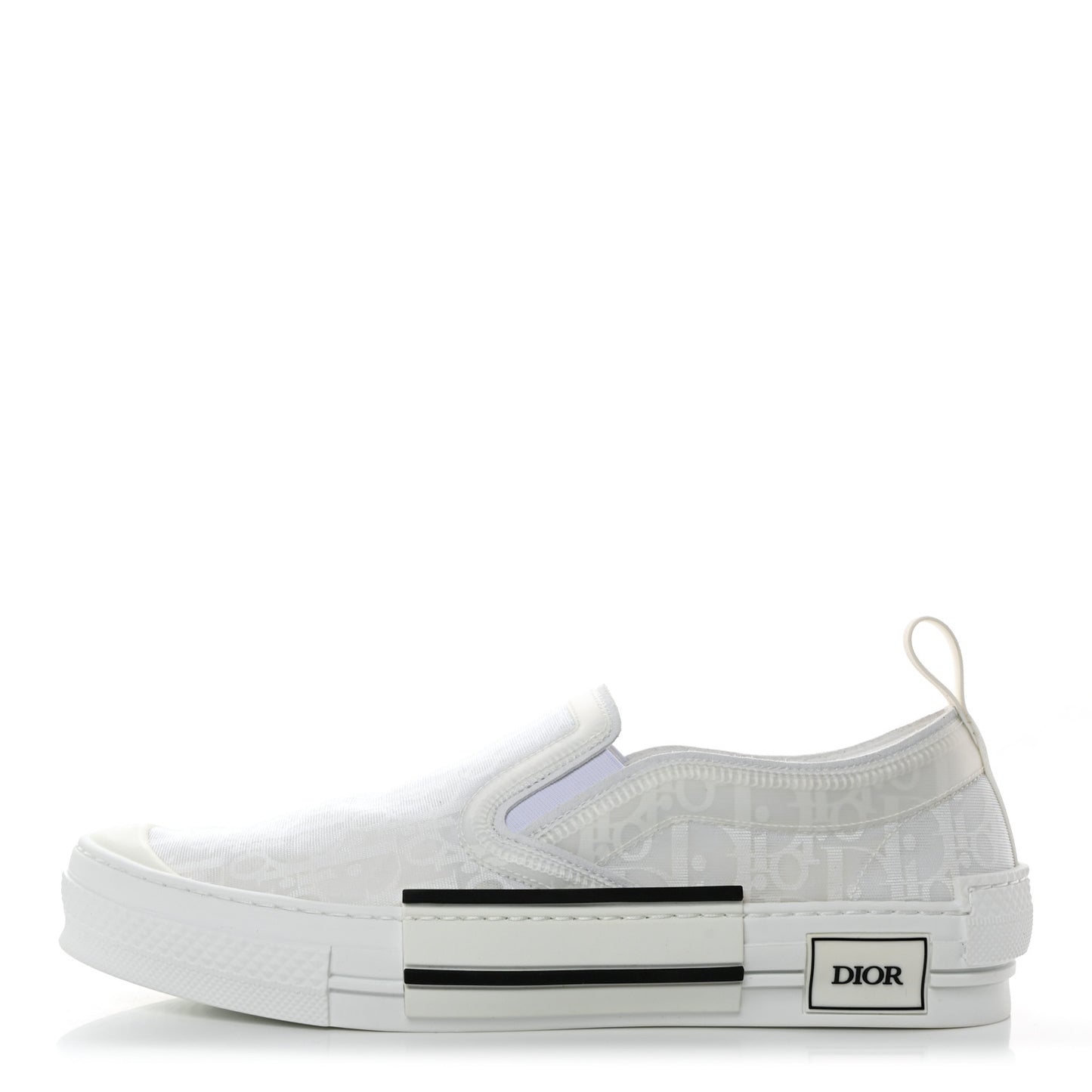 Technical Canvas Oblique Mens B23 Slip On Sneakers 42 White