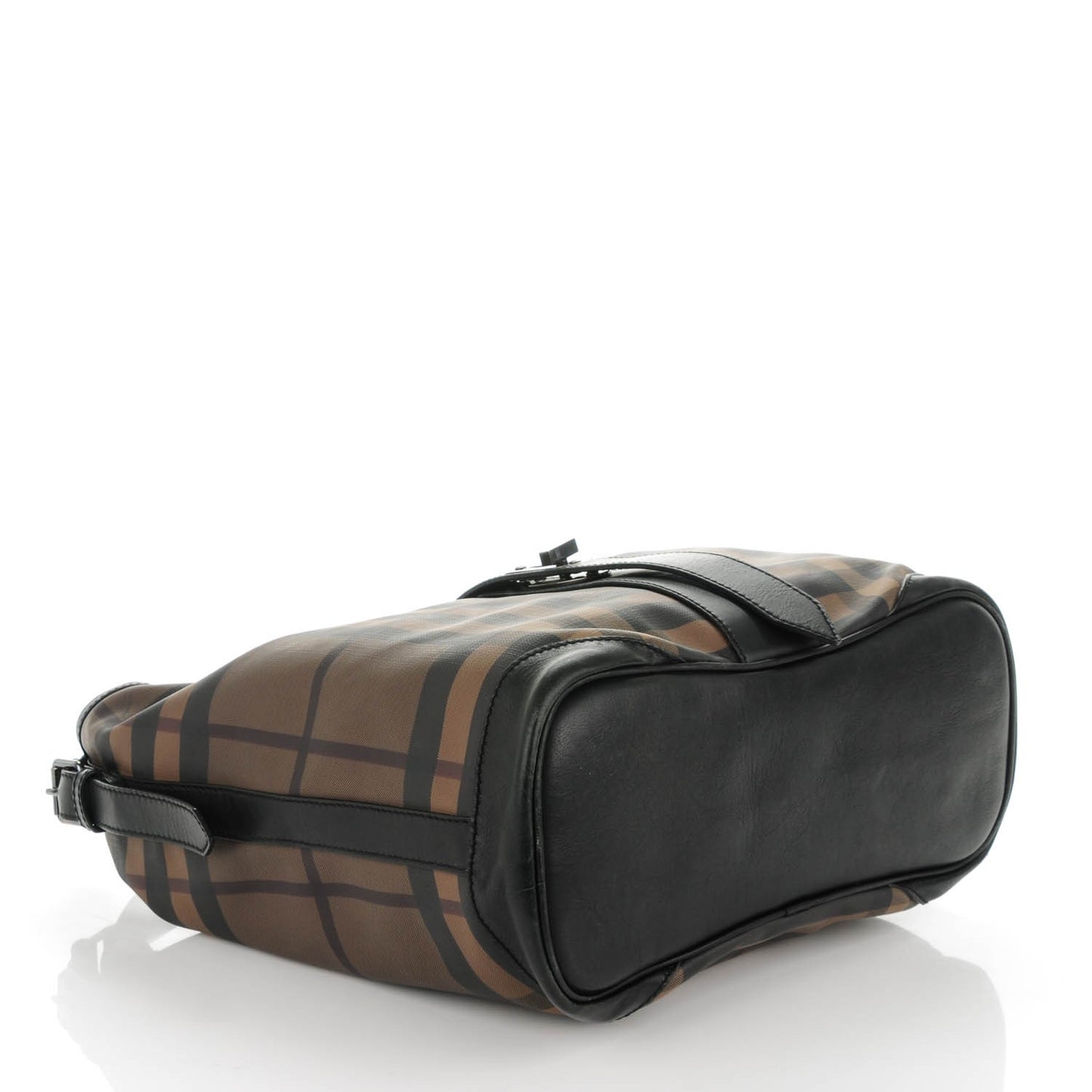 Smoked Check Large Chain Hobo Black