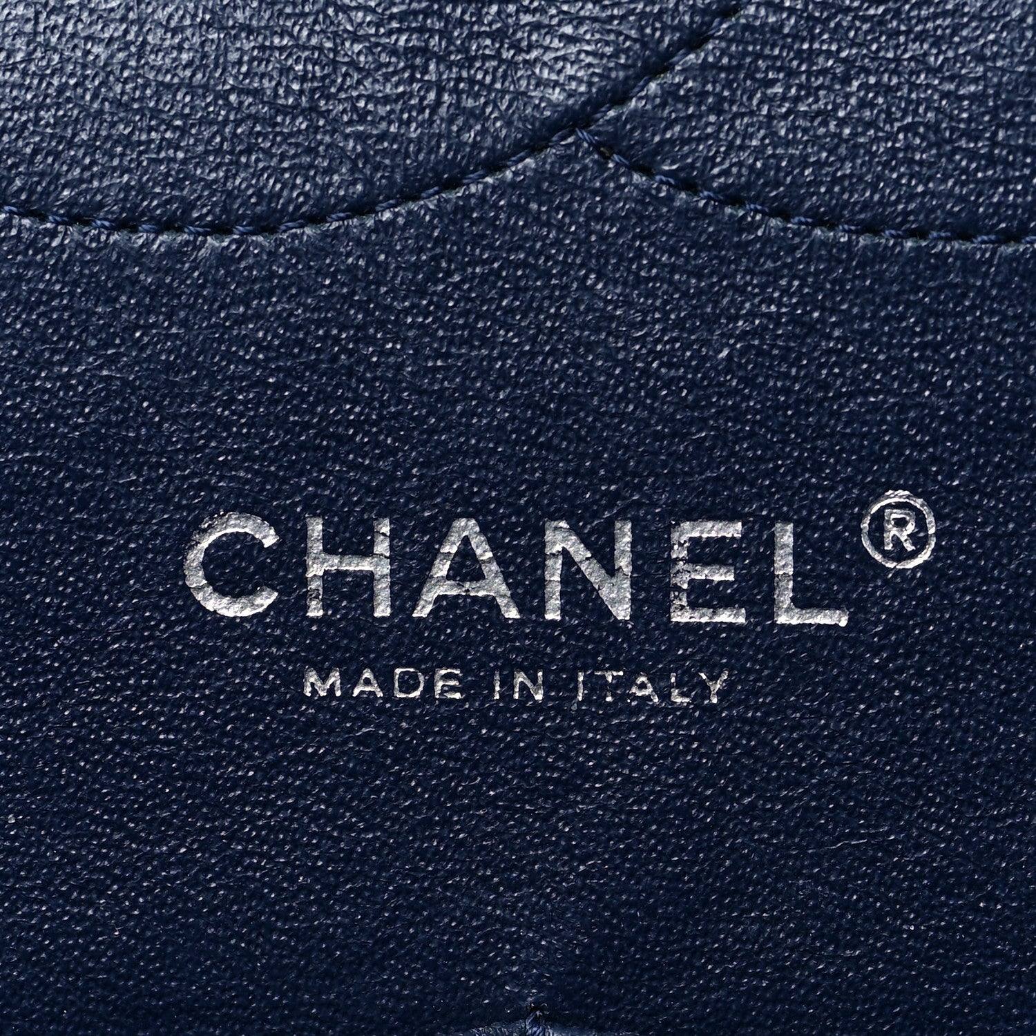 Chanel Caviar Quilted Jumbo Double Flap Navy Blue 6 of 8