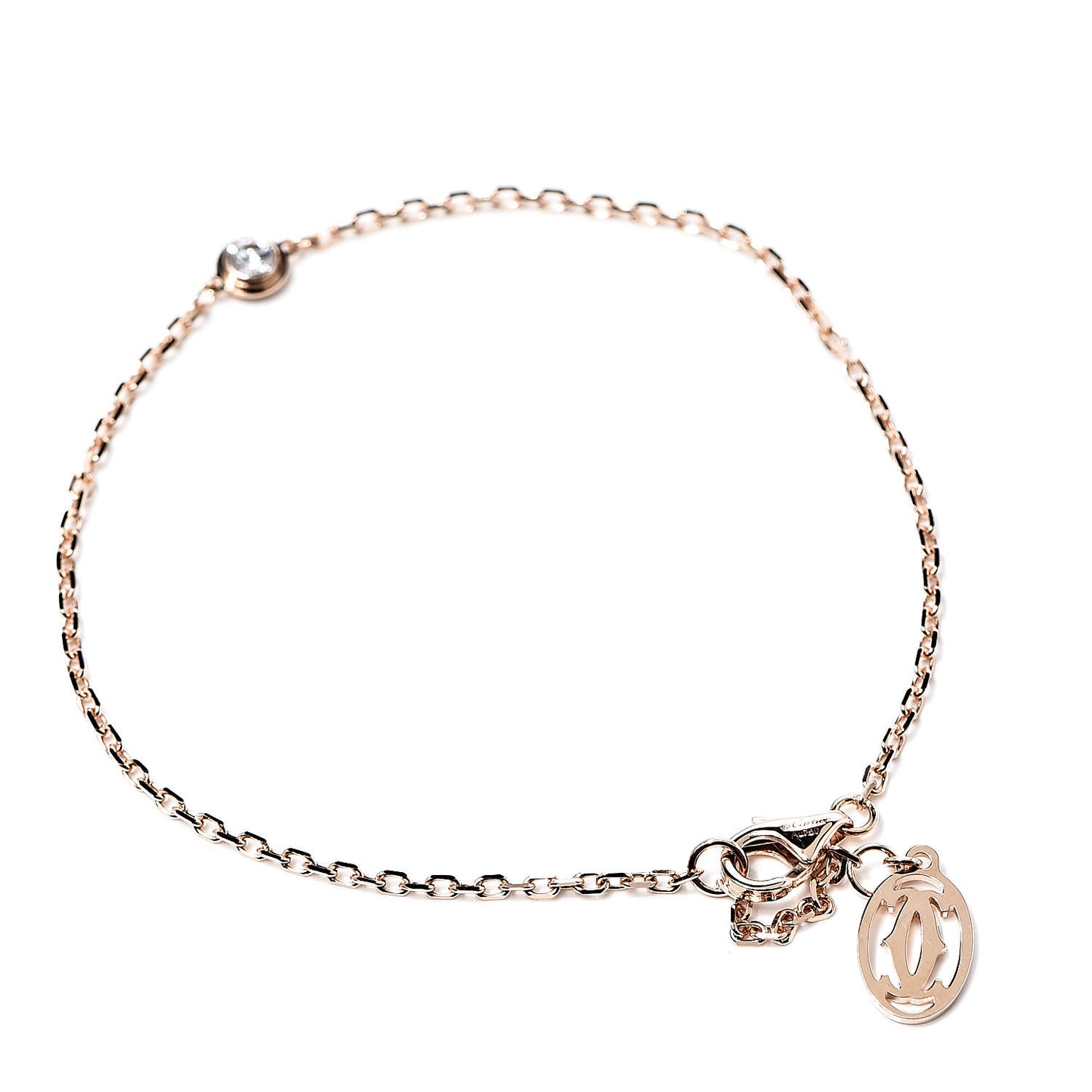 18K Pink Gold Diamond SM D'Amour Bracelet