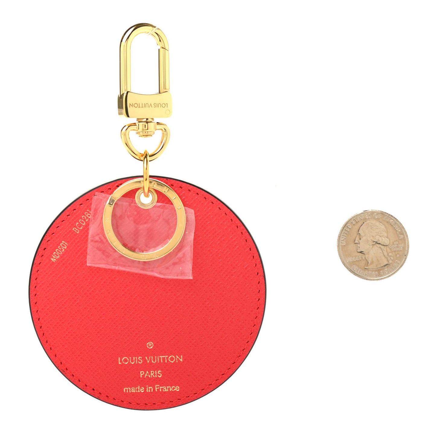 Monogram 2021 Christmas Animation London Bag Charm Key Ring Red