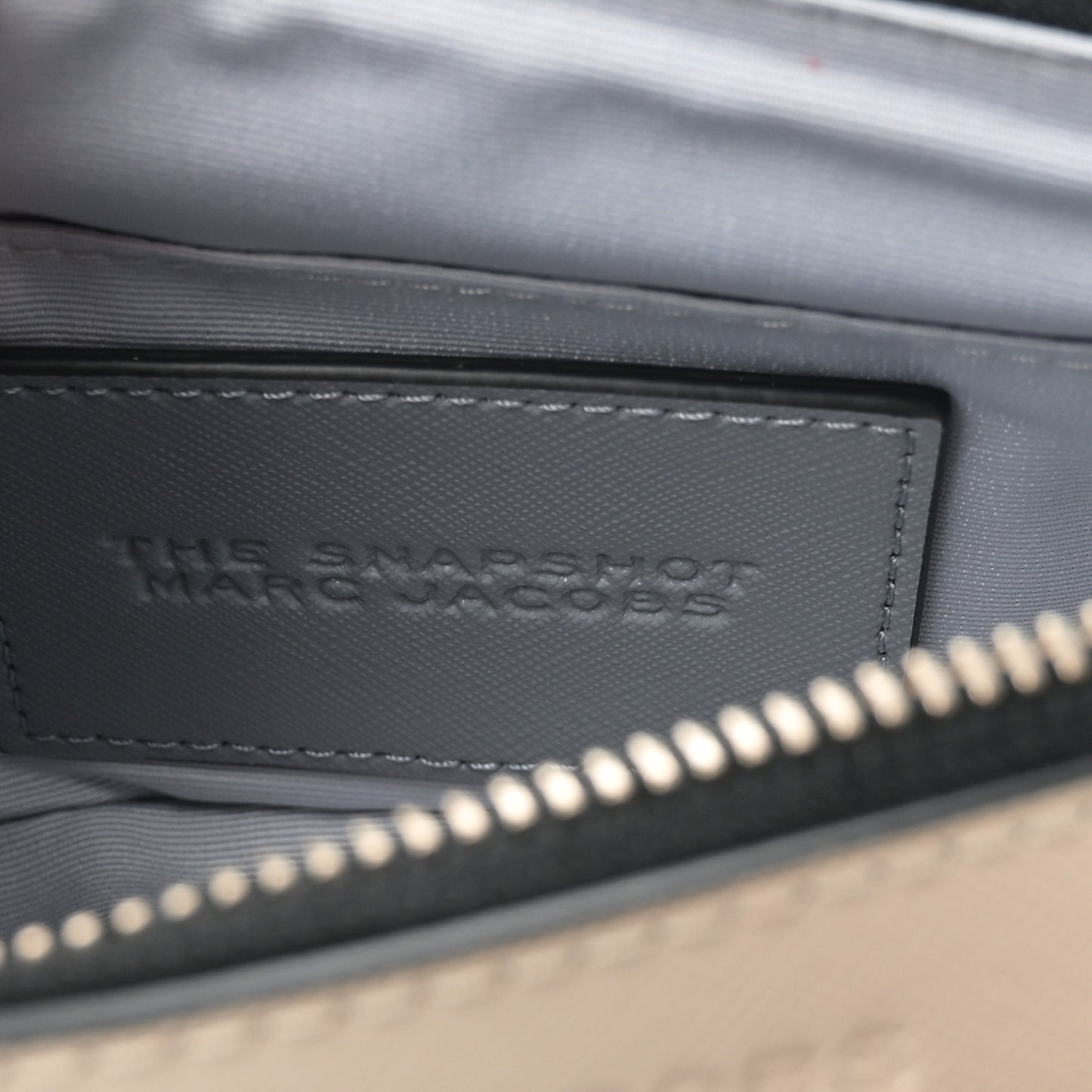 Saffiano Small Snapshot Camera Bag Wolf Grey