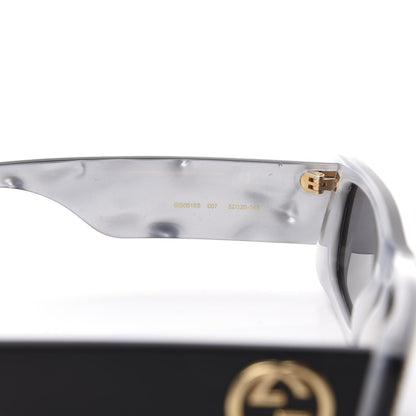 Gucci Acetate Rectangular Crystal Sunglasses GG0516S Black 7 of 8