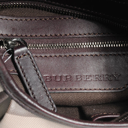 Burberry Smoked Check Brooklyn Hobo Trench Plum 6 of 10