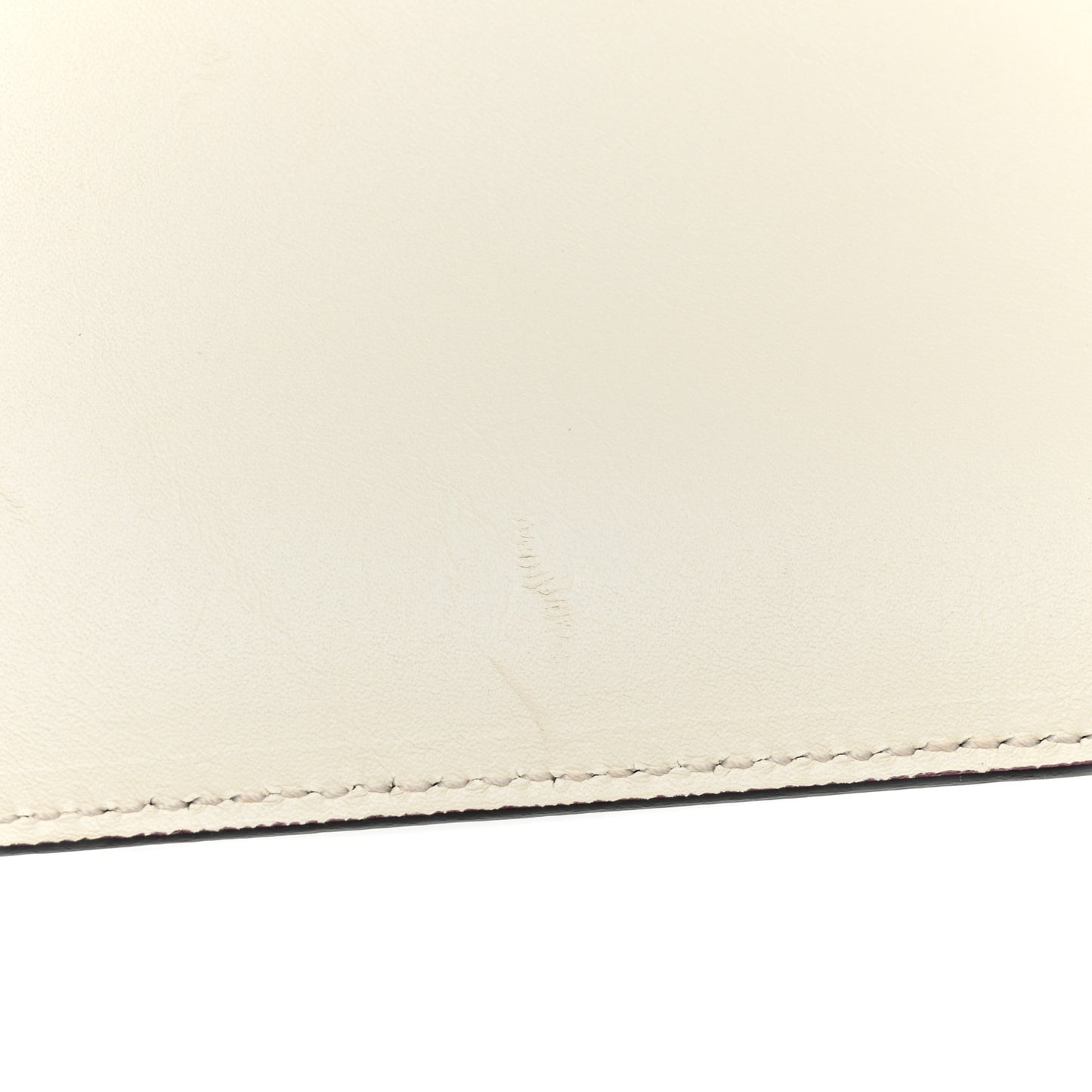 Calfskin Perforated Sofia Satchel White