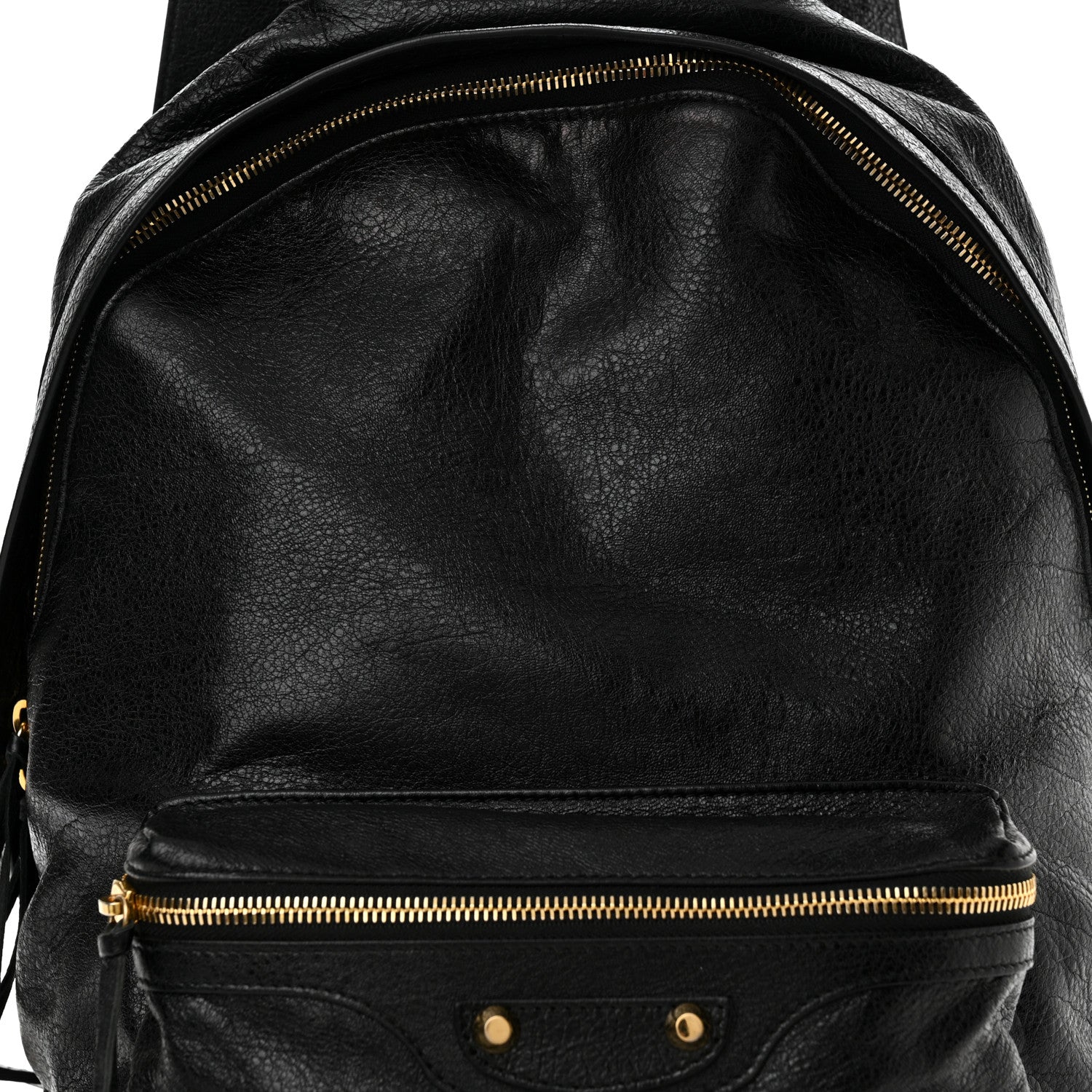 Balenciaga Agneau Classic Gold Hardware Backpack Black 9 of 12