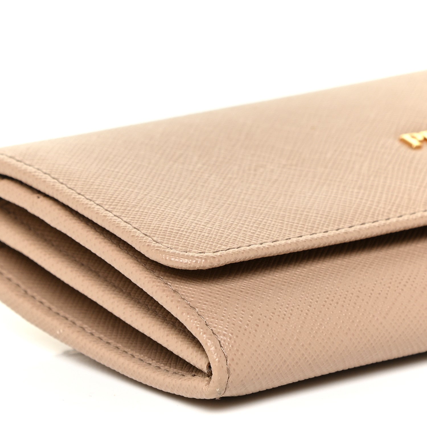 Prada Saffiano Metal Continental Flap Wallet Cammeo 9 of 11