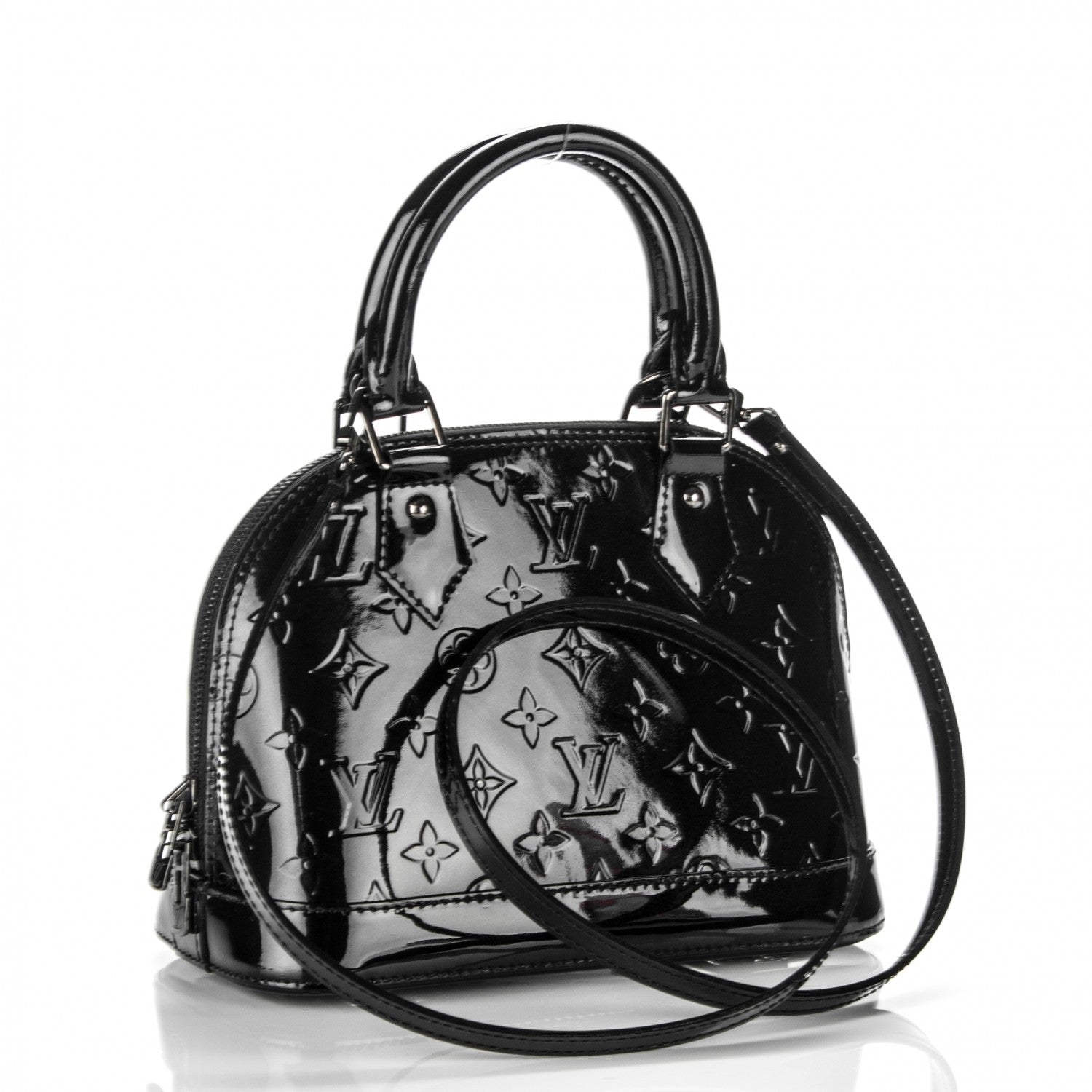 Louis Vuitton Vernis Alma BB Noir Magnetique 3 of 6